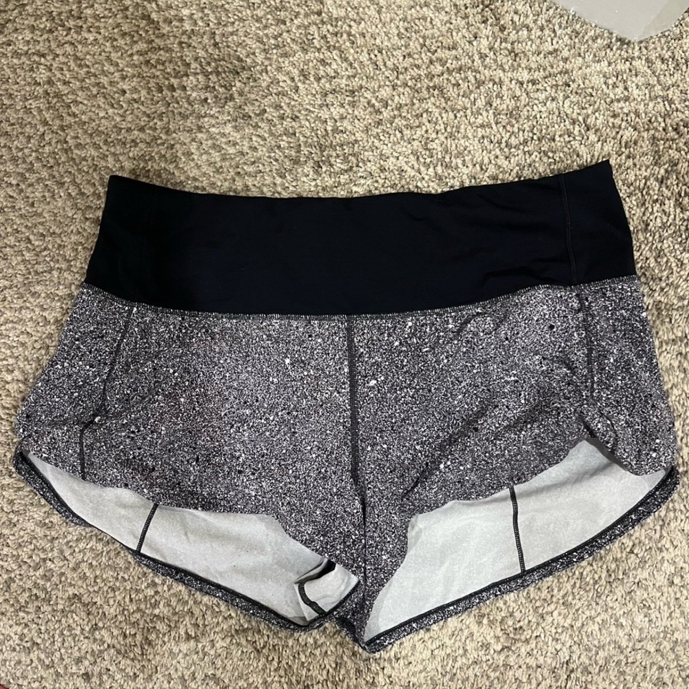 Women's Black and Gray Shorts